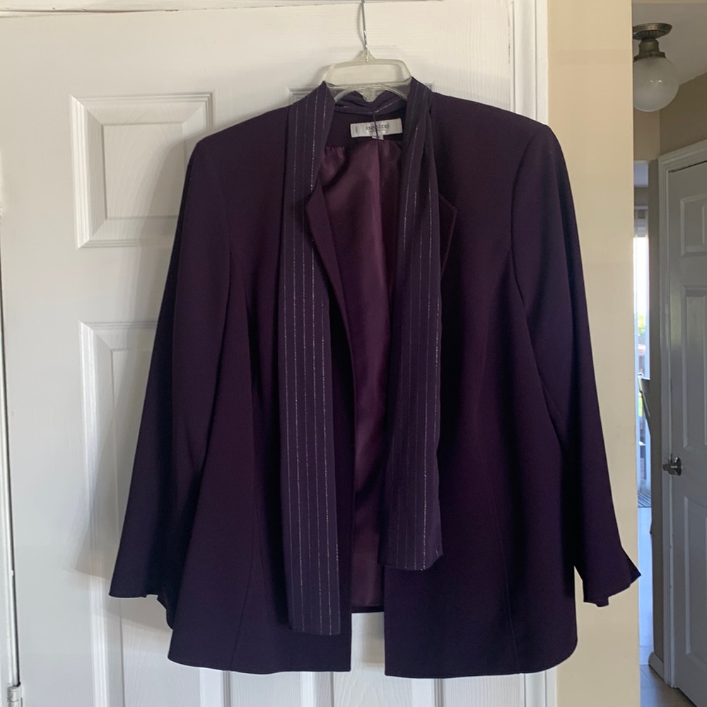 Womens Dress suit jacket with matching scarf